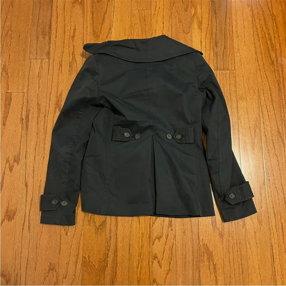 Theory Black Structured Button Front Jacket Minim… - image 3